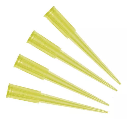 Puntas amarillas para micropipeta