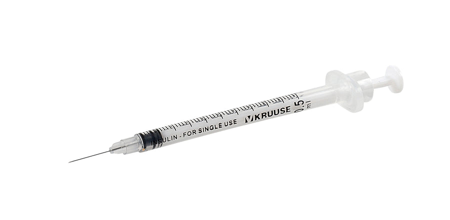Jeringa Insulina 0.5ml, 29G x 1/2, caja 100 pzas.