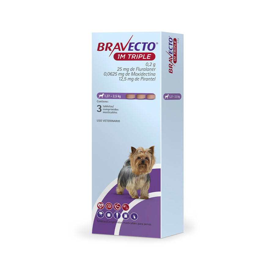 Bravecto 1M Triple 3 Tabs.