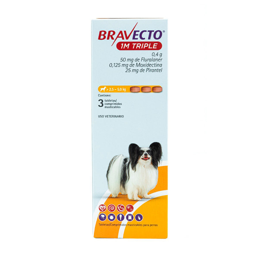 Bravecto 1M Triple 3 Tabs.