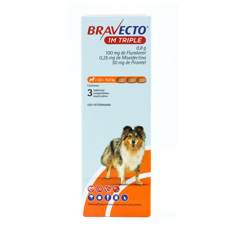 Bravecto 1M Triple 3 Tabs.
