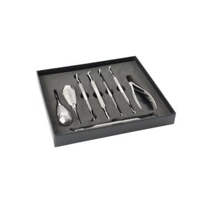 KRUUSE Caja En Acero Inoxidable Para Instrumentos Dentales 16,5 x 14 x 3,7 cm