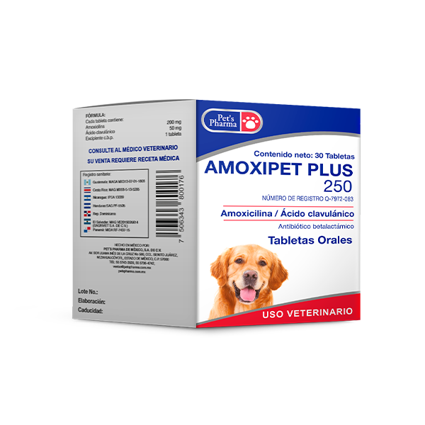 Amoxipet Plus 250 30 Tabs
