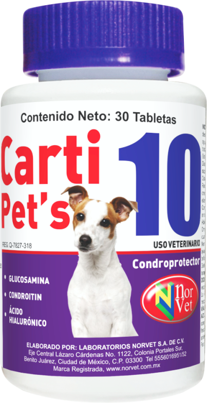 Carti Pets 10 NRV 30 Tabletas