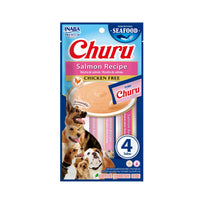 Inaba Churu Dog Premios para Perro Receta de Salmón (caja 24 tubos 14g c/u)