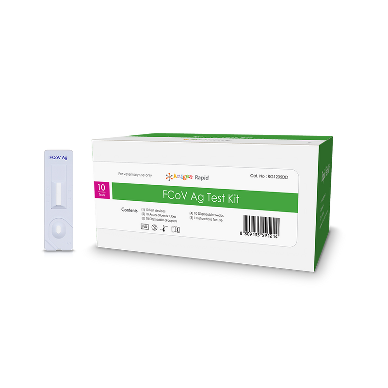 Prueba rápida FCoV Ag, 10 pruebas