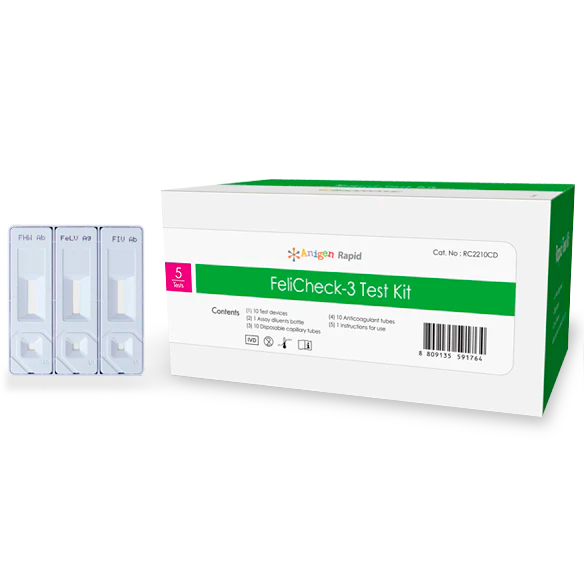 Prueba rápida FeliCheck-3, 5 pruebas