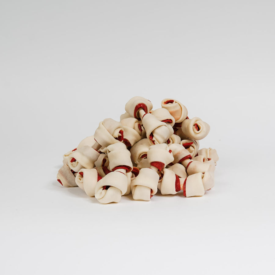 Bote Huesos Mini Sabor Tocino 35 pzas