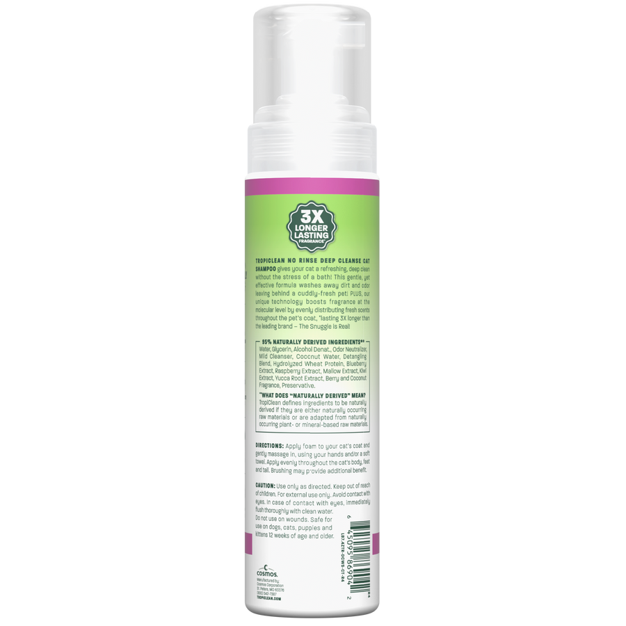 Shampoo sin agua Limpieza Profunda · Gatos