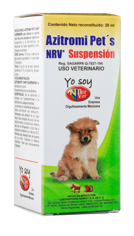 Azitromi Pets NRV Susp. Oral 20 ml