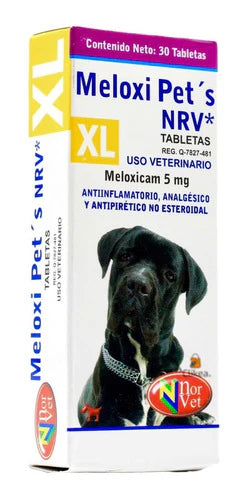 Meloxi Pets XL 5 Mg (1x50 kg) 30 Tabs
