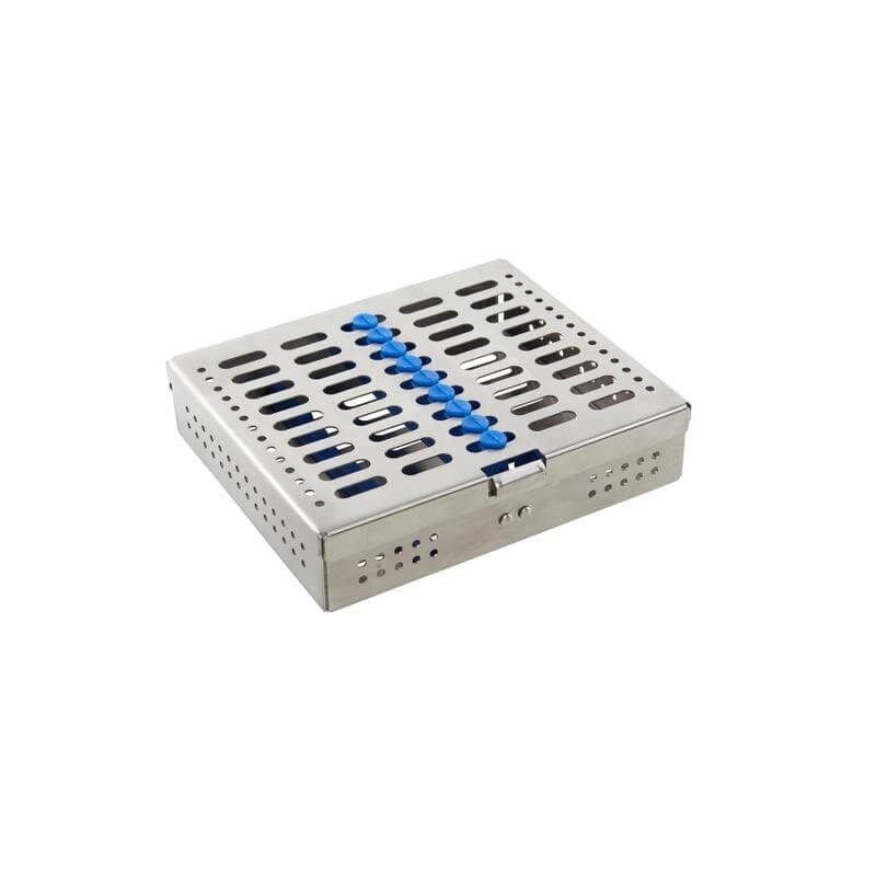 KRUUSE Caja en acero inox. p/instrumentos dentales 16,5 x 14 x 3,7 cm