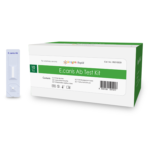 Prueba rápida E.canis Ab, 10 pruebas