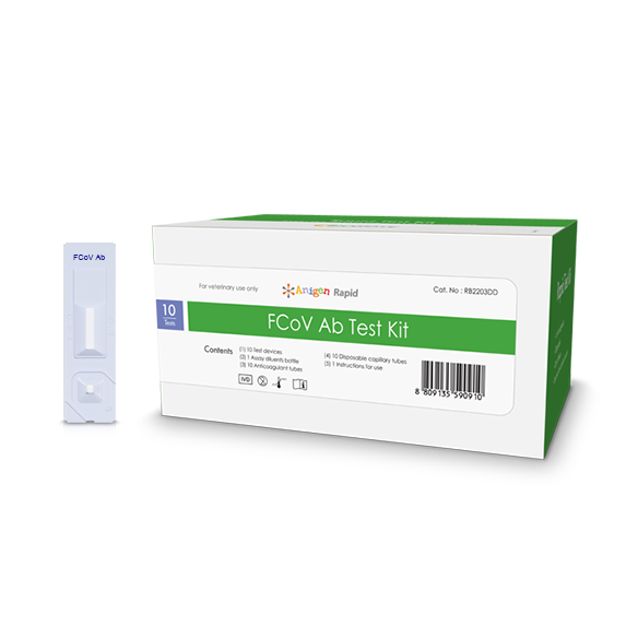 Prueba rápida FCoV Ab, 10 pruebas