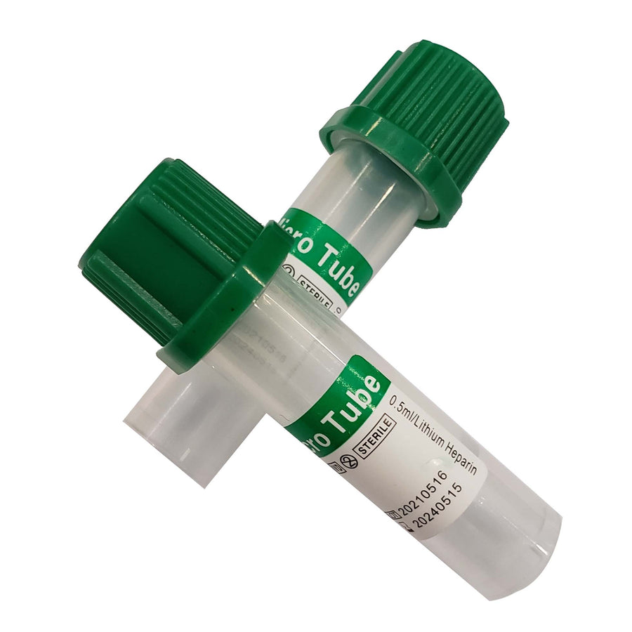 Microtubo Verde  (Heparina de litio)