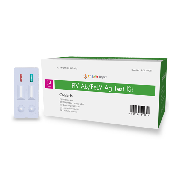 Prueba rápida FIV Ab/FeLV Ag